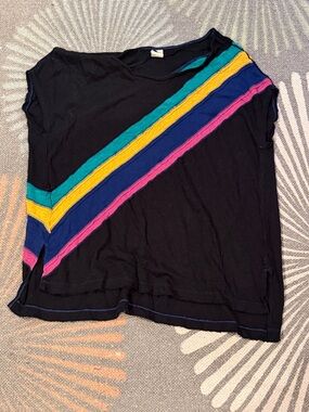 Black Sleeveless Striped We the Free Top